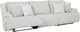 Signature Design by Ashley® Top Tier 3-Piece Alloy Small Spaced Manual Reclining Sectional-1
