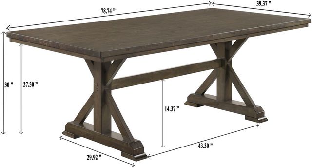 Crown Mark Lloyd Brown Dining Table-2