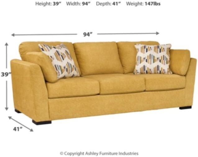 Signature Design by Ashley® Keerwick Sunflower Sofa-4