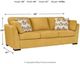 Signature Design by Ashley® Keerwick Sunflower Sofa-4