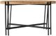 A & B Home Natural Coffee Table with Black Metal Base -2