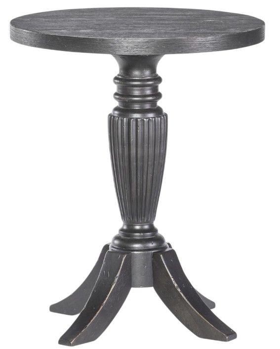 Legacy Classic Vintage Market Kettle Black Round End Table-0
