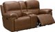 BarcaLounger® Sedrick Spence Caramel Power Reclining Loveseat with Console-1