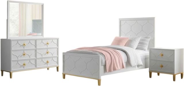 Martin Svensson Emma 4-Piece White Full Panel Bedroom Set-0