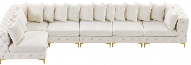 Meridian Furniture Tremblay 6-Piece Cream 169" Modular Sectional-3