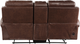 Homelegance® Granville Brown Double Power Reclining Loveseat with Center Console-4