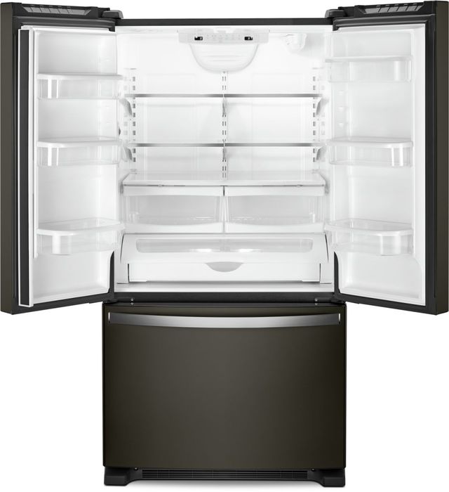 Whirlpool® 22.1 Cu. Ft. Fingerprint Resistant Black Stainless French Door Refrigerator-1