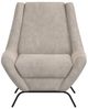 International Furniture Direct Tyne Ivory/Black Accent Chair-2