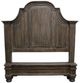 Million Dollar Rustic Barnwood Marla Dark Brown Queen Bed-0