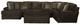 Jackson Furniture Mammoth 4-Piece Chocolate Left Side Facing U-Shape Chaise Sectional-1