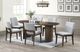 New Classic® Home Furnishings Kody 5-Piece Stone Gray/Walnut Oval Dining Table Set-1