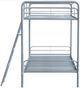 Coaster® Carson Glossy Silver Metal Twin Over Twin Bunk Bed-2