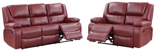 Coaster® Camila 2-Piece Red Manual Reclining Living Room Set-0