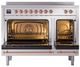 Ilve® Nostalgie II Series 48" Stainless Steel Pro Style Induction Range-0