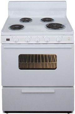 Premier 30" White Freestanding Electric Range