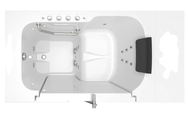 American Standard Gelcoat Premium Series White 32" x 52" Walk-In Tub with Combination Air Spa and Whirlpool Systems - Left-Hand Drain-2