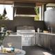 Kalamazoo™ Outdoor Gourmet Signature Series 30" Marine-Grade Stainless Steel Sink Cabinet with Double Door-3