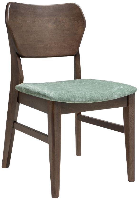Intercon West End Saddle/Sage Green Curved Panel Side Chair-0