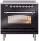 Ilve® Nostalgie II Series 36" Glossy Black Pro Style Induction Range-0