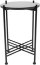 A & B Home Argus Black Marble Tabletop Side Table with Metallic Frame -0
