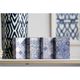 A & B Home 4-Piece Blue/White Book Box Set-4