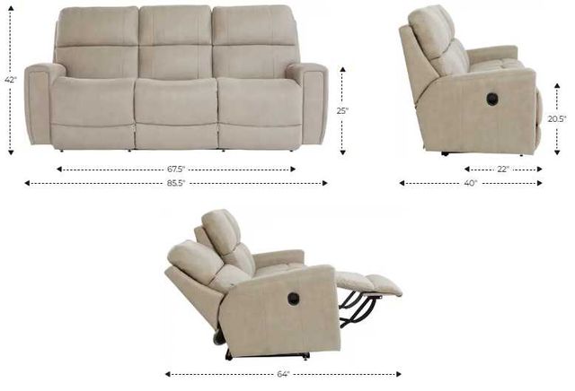 La-Z-Boy® Apollo Horizon Manual Reclining Sofa-2