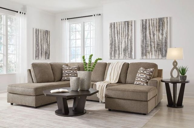 Signature Design by Ashley® O'Phannon 2-Piece Briar Right Arm Facing Chaise Sectional-0