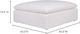 Moe's Home Collection Clay Cream White Ottoman-2