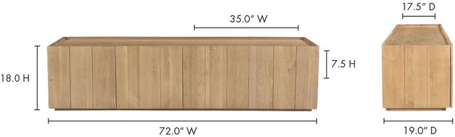 Moe's Home Collection Plank Natural Media Cabinet-3
