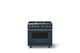 Viking® 5 Series 36" Squall Pro Style Gas (NG) Range with Polished Chrome Trim-3