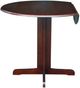 John Thomas Furniture® Dining Essentials Espresso 36" Round Drop Leaf Pedestal Table-0