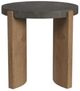 Flexsteel® Eclipse Blue Round End Table with Brown Base-3