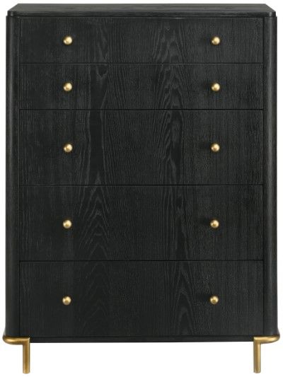 Coaster® Arini Black 5-Drawer Chest-1