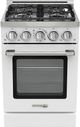 Unique® Appliances Classic Retro 24" White Slide-In Propane Gas Range-0