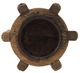 A & B Home Brown Loom Candle Stand-4