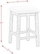 Elements International Stone 4-Piece Gray Occasional Bar Table Set-4