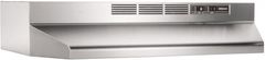 Broan® Buez1 Series 30" Stainless Steel Ductless Under Cabinet Range Hood