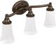 Moen® Eva™ Oil Rubbed Bronze Three Globe Bath Light-0