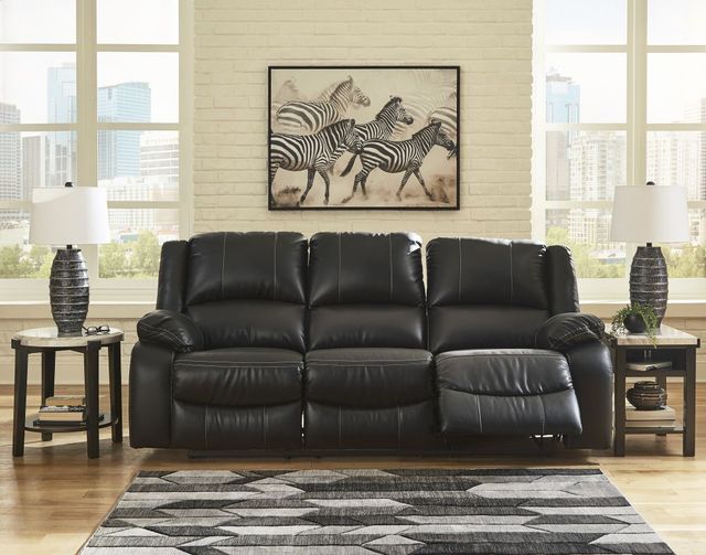 Signature Design by Ashley® Calderwell Black Reclining Sofa-4