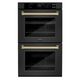 ZLINE Autograph Edition 30" Black Stainless Steel Double Electric Wall Oven -0