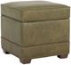 Smith Brothers Customizable 884 Leather Storage Ottoman-0