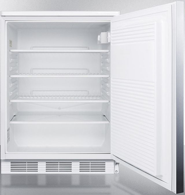 Accucold® by Summit® 5.5 Cu. Ft. Stainless Steel Under the Counter Refrigerator-2