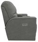 La-Z-Boy® Cade Ocean Power Reclining Loveseat with Console and Headrest-3