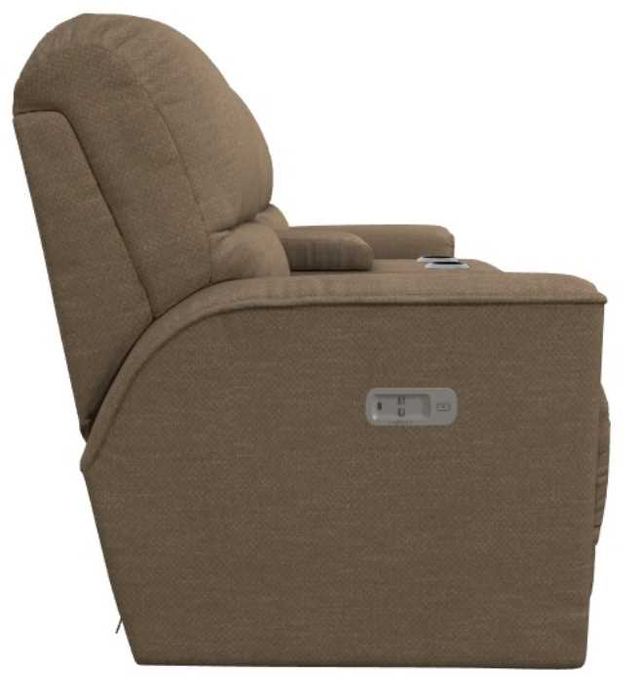 La-Z-Boy® Cade Coffee Power Reclining Loveseat with Console, Headrest, and Lumbar-3
