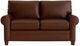 Bassett® Furniture Customizable Carolina Leather Roll Arm Loveseat-1