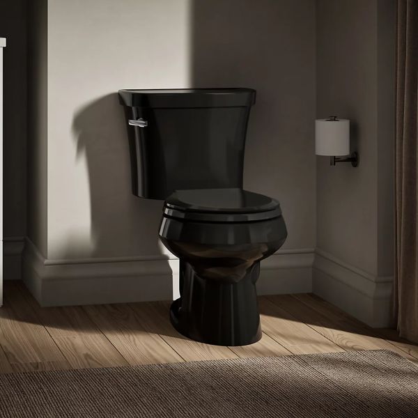 KOHLER® Wellworth® Black 2-Piece Round-Front Toilet, 1.28 Gpf-2