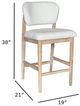 Nest Home Collections Hayder Himalaya Ivory/Natural Counter Stool-3