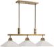 Uttermost® Brookdale Aged Brass 3-Light Linear Chandelier-3