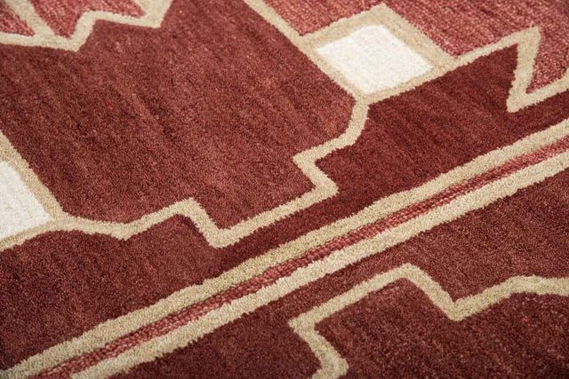 Rizzy Home Mesa Red 5'x8' Rectangular Rug-2
