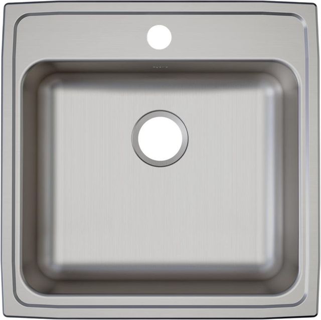 Elkay Lustertone® Classic Lustrous Satin 22" x 22" x 5-1/2" 1-Hole Single Bowl Drop-In ADA Sink-1